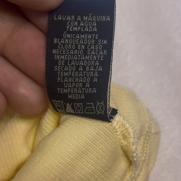 Polo Ralph Lauren Vintage Fitted Yellow Sleeveless Tank Top - Picture 4 of 4